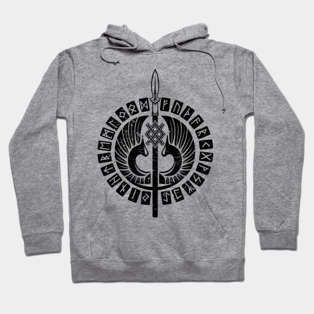 Gungnir - Spear of Odin Hoodie by Nartissima